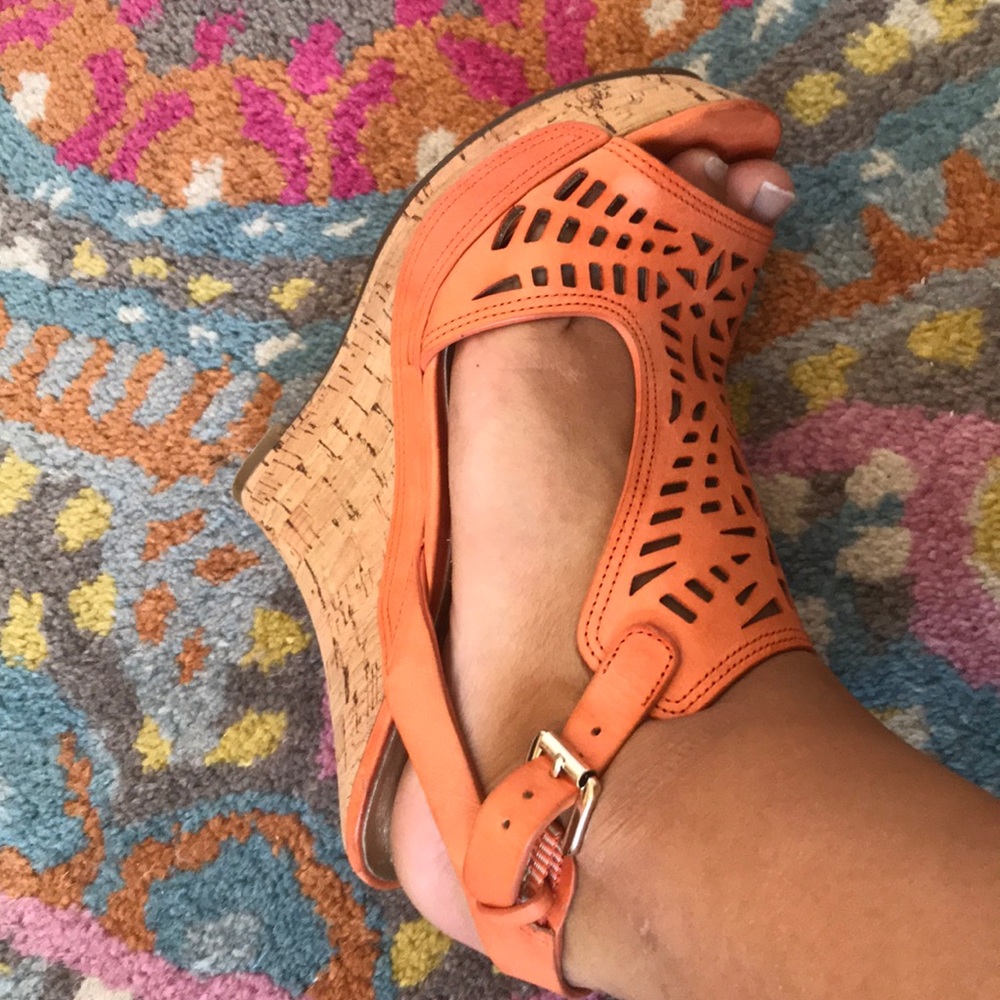 Coral cork wedges!!! - Picture 2 of 4